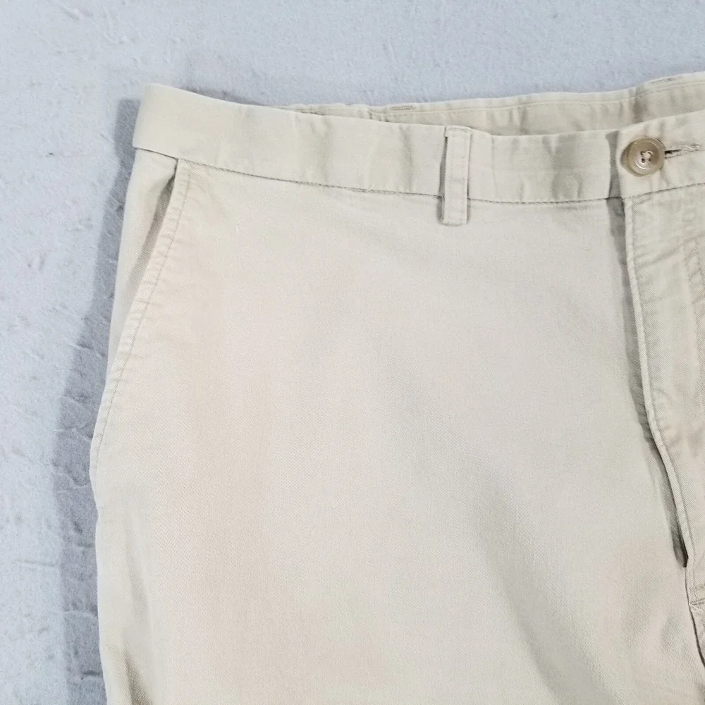 Haggar cargo pants men's 42 x 30 beige cotton comfort waist outdoor hiking